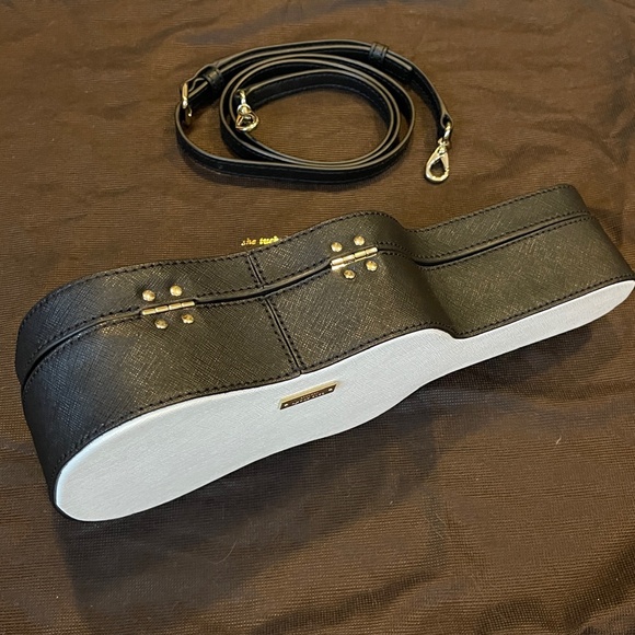 RARE Kate Spade Novelty Jazz Things Up Bass Violin Case Clutch Crossbody Bag - Picture 7 of 14